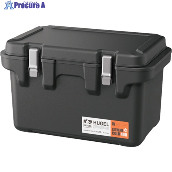 HUGEL 真空断熱クーラーボックス VITC-20 （チャコールグレー）