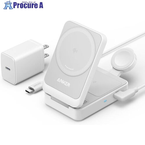 Anker MagGo Wireless Charging Station （Foldable 3-in-1） B2557N21 （ホワイト）の商品画像
