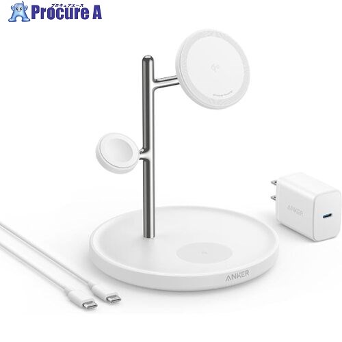 Anker MagGo Wireless Charging Station （3-in-1 Stand） B25M3N21 （ホワイト）の商品画像