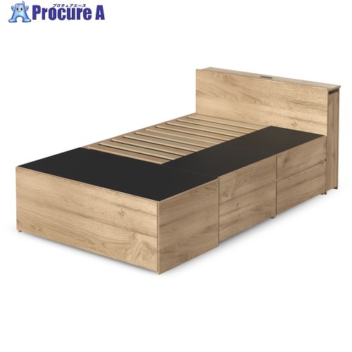 ベッド セミダブル 収納 大容量 超収納 引出 棚 コンセント付 本棚 ベッドフレーム チェストベッド 収納付 ベット アイリスオーヤマ CSB03-SD *の商品画像