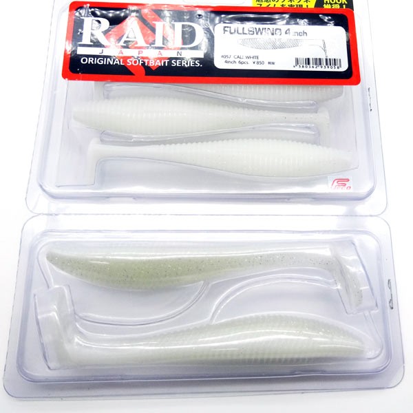 RAID JAPAN フルスイング 4inch 057 コールホワイト 釣り　ワームの商品画像