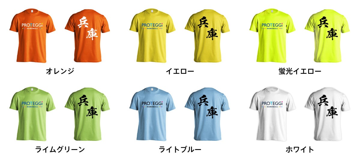 ハンドボール Tシャツ ウェア 半袖 都道府県デザイン 兵庫 闘龍書体 