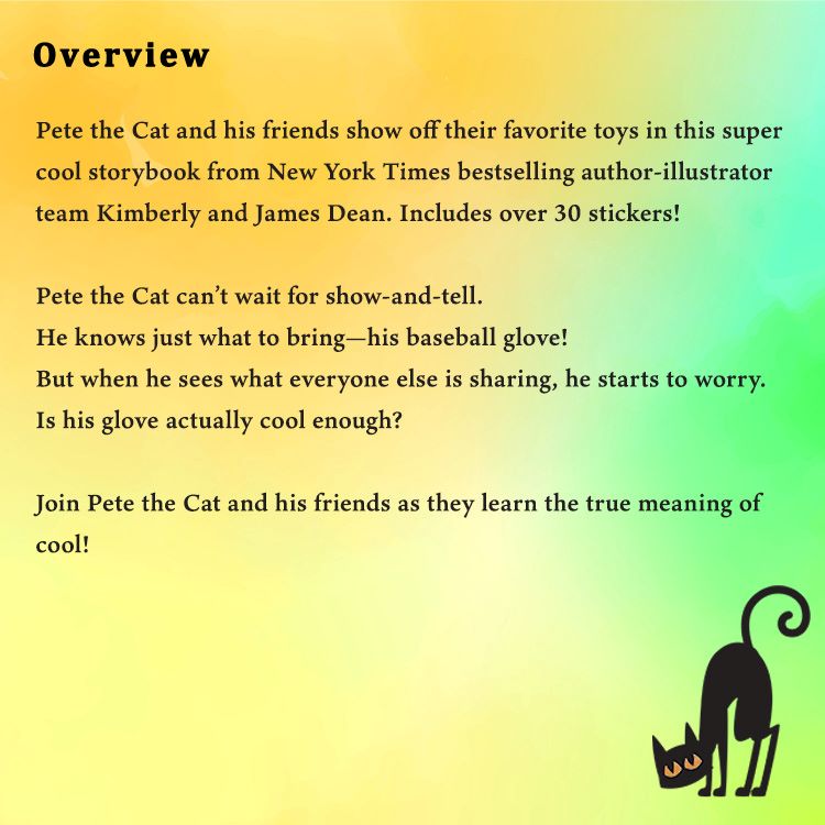 [ foreign book ]pi-to The cat show and teru sticker attaching [ gold Bally * Dean /je-ms* Dean ] Pete the Cat: Show-and-Tell