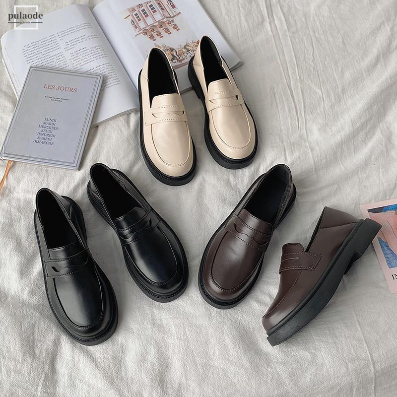  Loafer женский туфли-лодочки туфли без застежки толщина низ кожа обувь монета Loafer low cut .. обувь усталость нет Flat .... модный легкий симпатичный 