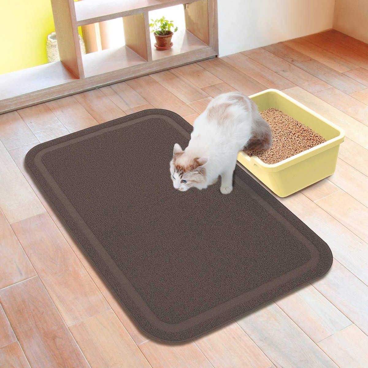 ペティオ necoco 猫トイレマット ワイド グレーの商品画像