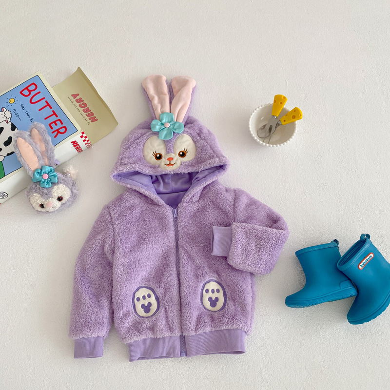  baby пальто пижама. Duffy костюм мульт-героя младенец ребенок пальто baby обратная сторона ворсистый mo Como ko животное костюм мульт-героя baby Kids зимний костюм родители . пара 