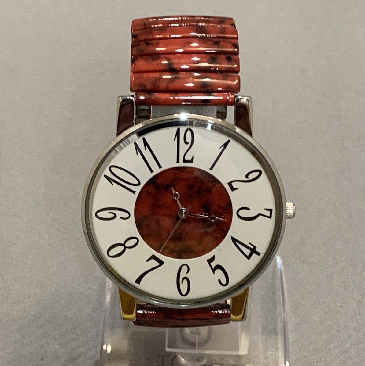  наручные часы женский мода часы браслет часы сделано в Японии Movement красный циферблат . большой .. ремень 