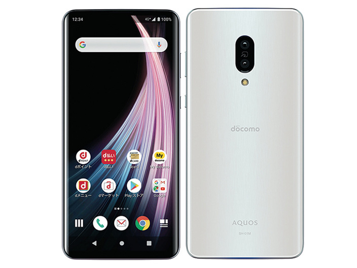 AQUOS zero2 SH-01M SIMロック解除済 AQUOS zero2 SIMロック解除済み SH-01M docomo ミスティホワイト