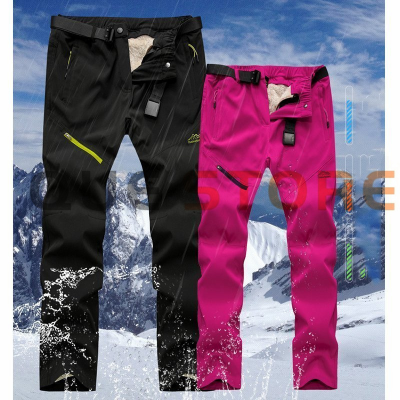  bike pants men's man and woman use soft Sherpa ntsu spring summer spring . winter both for mountain climbing trousers protection against cold trousers reverse side nappy waterproof climbing pants outdoor pants Ram wool . manner 