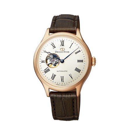 ORIENT STAR Classic Collection CLASSIC SEMI SKELETON 皮革バンド RK-ND0003S （ブラウン） Classic Collection（ORIENT STAR） CLASSIC SEMI SKELETON レディースウォッチの商品画像