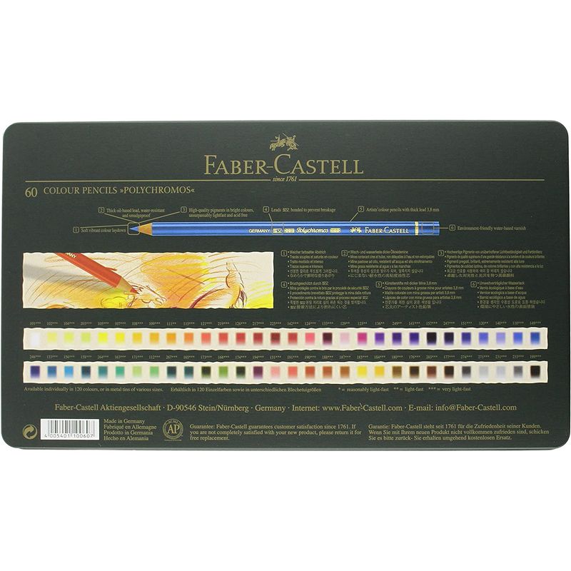  Faber-Castell poly- black Moss color pencil 60 color can go in 110060 Japan regular goods 