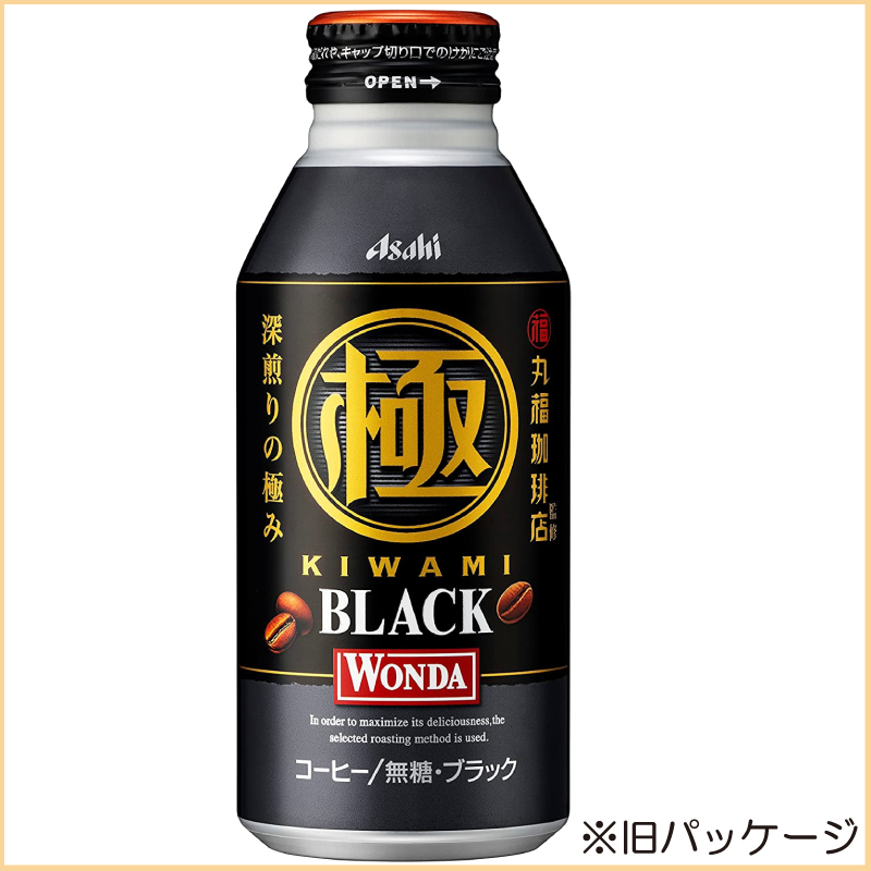  can coffee Asahi drink one dakok. deep taste black bottle can 400g ×48ps.@ free shipping 