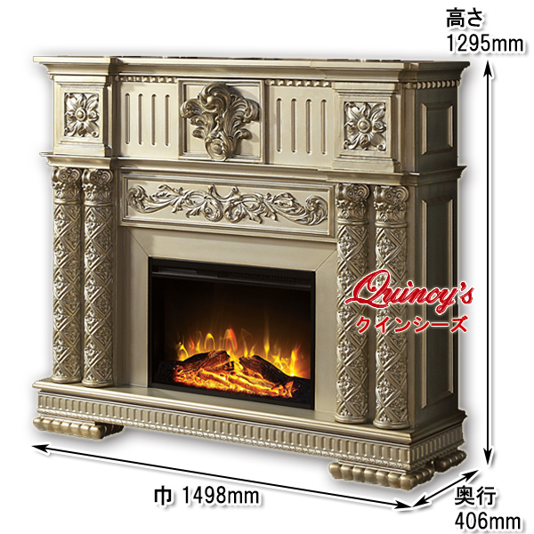 [Y-5690] Lloyd grande company (26 -inch ) electric type fireplace ( Vendome | Gold pa tea na) mantle piece 