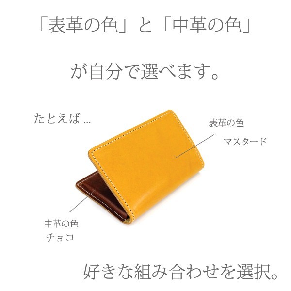  card-case business card case card-case name inserting free color also selectable Tochigi leather men's lady's gift birthday Mother's Day Father's day present free shipping exclusive use BOX attaching Horizon