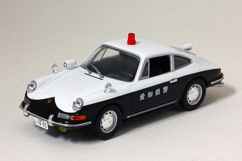 ポルシェ パトロールカー/レトロ玩具 ヒコセブン ポルシェ 912 1968 愛知県警察交通機動隊車両 （1/43