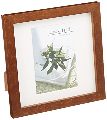 HAKUBA スクウェア木製額 carre L 1面 FSQCR-BRL1 （ブラウン）