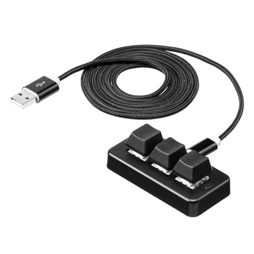 SANWA SUPPLY SANWA SUPPLY プログラマブルキーボード ミニ3キー 400-SKB075（ブラック） キーボード本体の商品画像