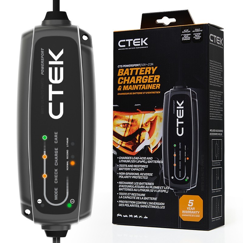 CTEKsi- Tec battery charger POWERSPORT power s port 12V lead + lithium ion battery both correspondence 8 step 2.3A