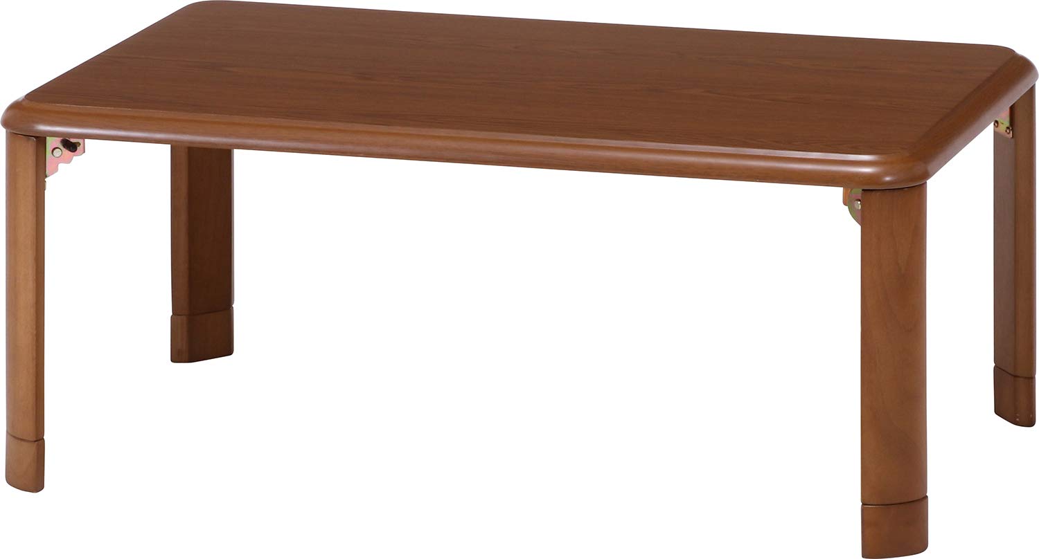 軽量継脚折り畳み座卓 9060 W900×D600×H330～380mm MBR色の商品画像