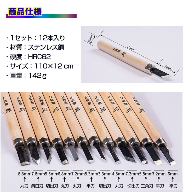  carving knife 12 pcs set woodworking construction sculpture tree carving arts fine art hobby set tradition industrial arts art elementary school junior high school .. packet free shipping *RIM-SK2-12SET