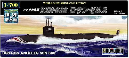 .. company 1/700 world. . water . series No.14 America navy SSN-688 Los Angeles plastic model WSC-14