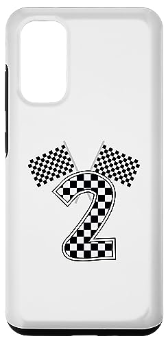 Galaxy S20 Birthday Boy 2 Two Race Car 2 -years old. birthday racing car flag smartphone case 