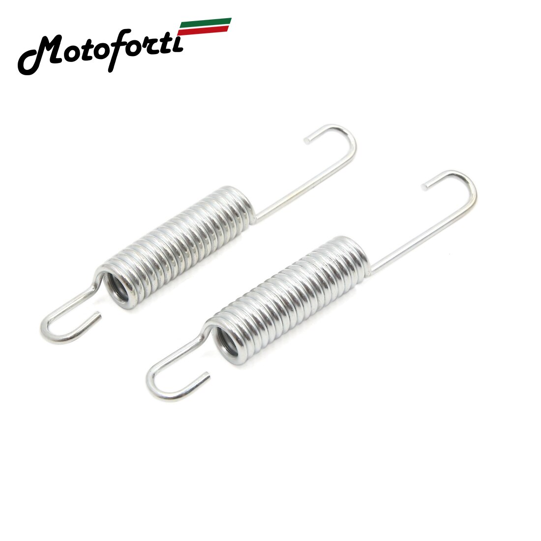 Motoforti- bike. stand, metal, silver tone, side stand springs,Gs125 gn125 for,2 piece 