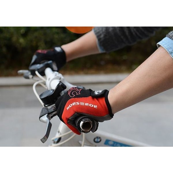  cycle перчатка длина палец перчатка гель ввод накладка велосипед перчатки ROBESBON осень ~ весна замша велоспорт защищающий от холода . способ ... скользить шоссейный велосипед мужской женский 