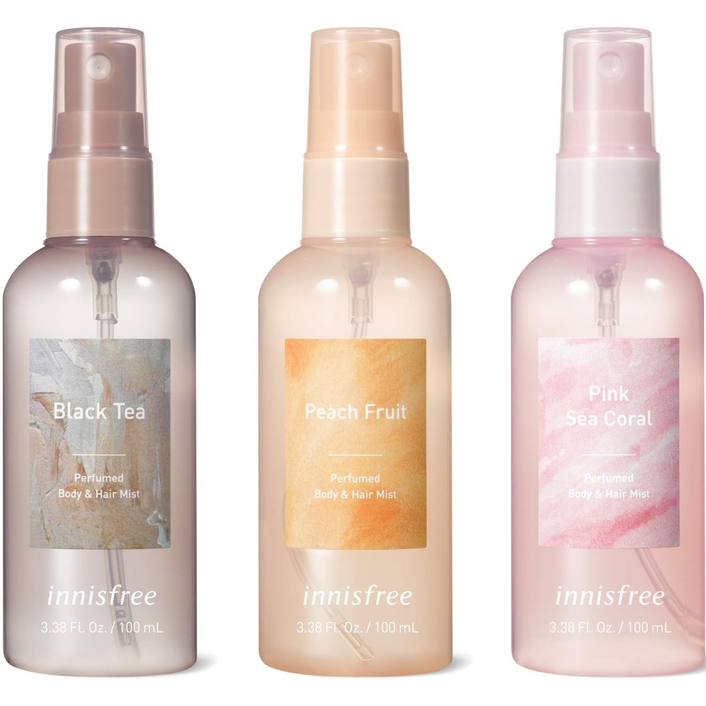 i varnish free black tea body Mist innisfreepi-chi fruit pink si- coral puff .-mdo body &amp; hair Mist all sorts 100 mL