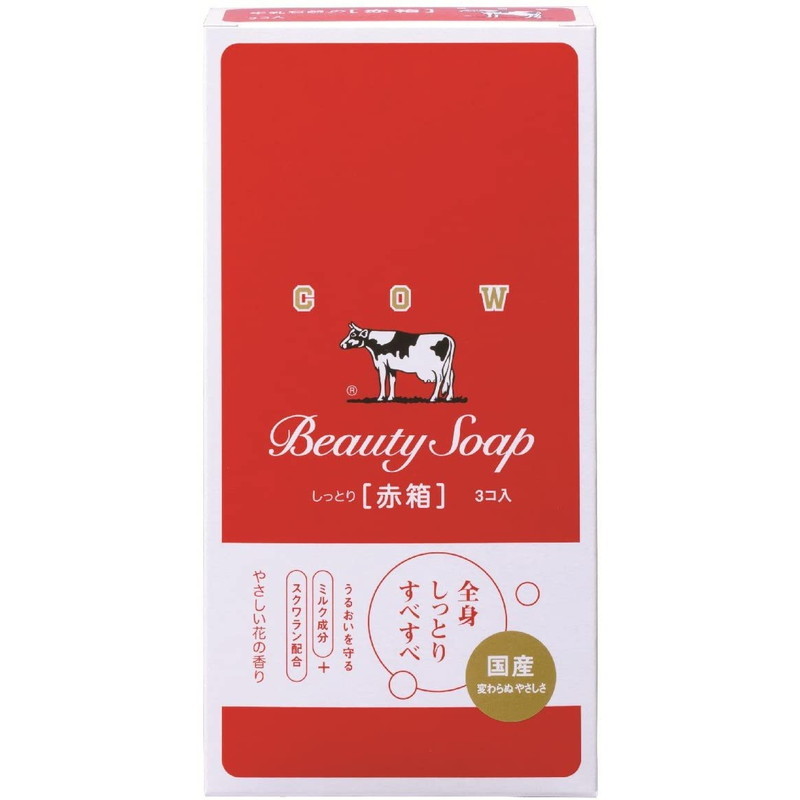 牛乳石鹸 カウブランド 赤箱 レギュラーサイズ 100g 3個入×1 カウ
