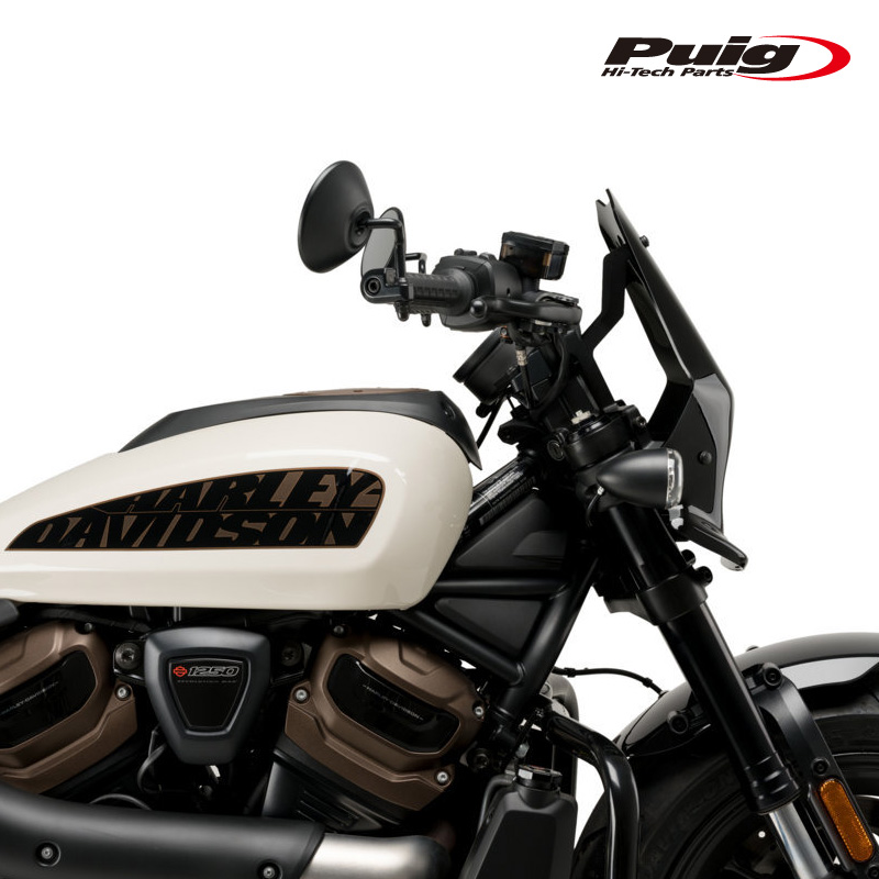 Puig 21321N NEW GENERATION SPORT [BLACK] Harley Davidson SPORTSTER S RH1250S (21-23) Poo-chi экран обтекатель 