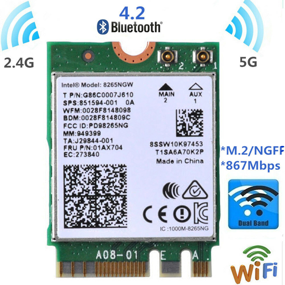 Intel 8265NGW WiFi 8265AC 無線LANカード DUAL BAND WIRELESS-AC 8265
