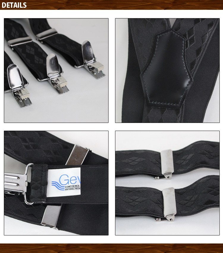  suspenders men's ge bar toY type a-ga il pattern GEVAERT made in Japan domestic production rubber stretch . clip free size business suit formal casual unisex 