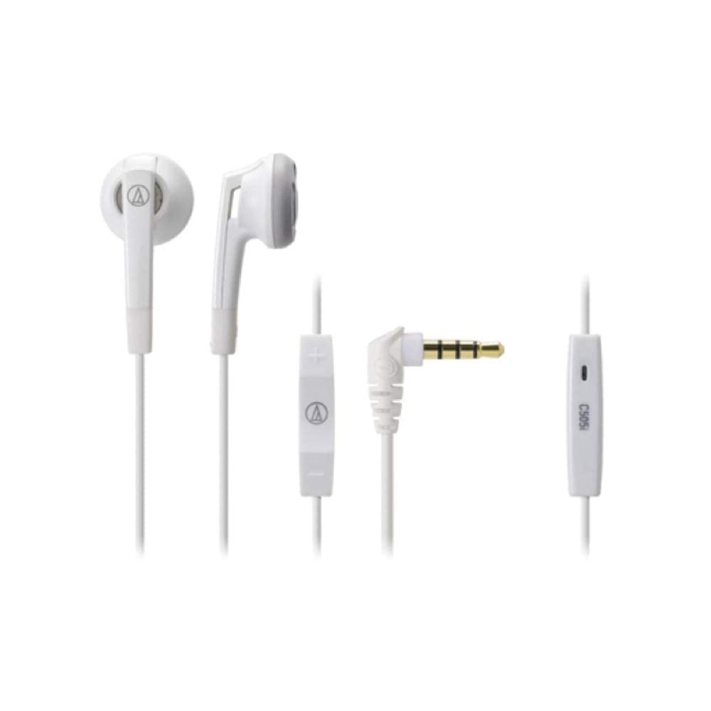 オーディオテクニカ iPod/iPhone/iPad専用インナーイヤーヘッドホン ATH-C505i WH ホワイト イヤホン本体の商品画像