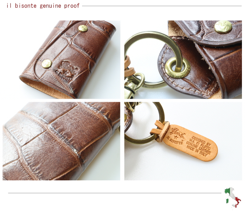  Il Bisonte key case IL BISONTE smart key case ( type pushed . crocodile ) 54_1_ 5432409350 men's lady's ( commodity number IB-34-09350 )