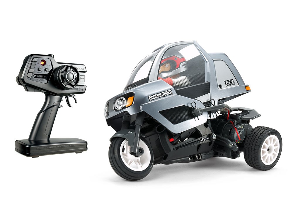 あき出品　3枚 タミヤ 1/8RC トリプルホイール ダンシングライダー （完成モデル
