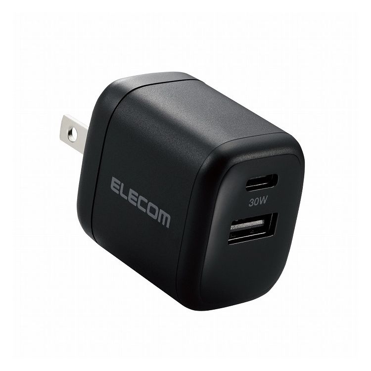 ELECOM USB Power Delivery 30W AC充電器（A×1/C×1） MPA-ACCP30BK （ブラック）の商品画像