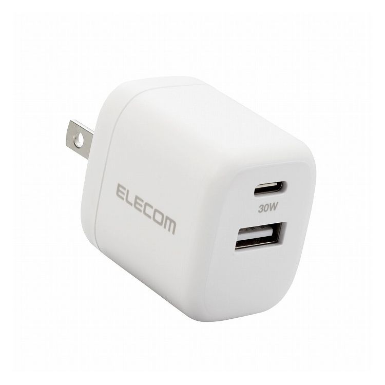 ELECOM USB Power Delivery 30W AC充電器（A×1/C×1） MPA-ACCP30WH （ホワイト）の商品画像