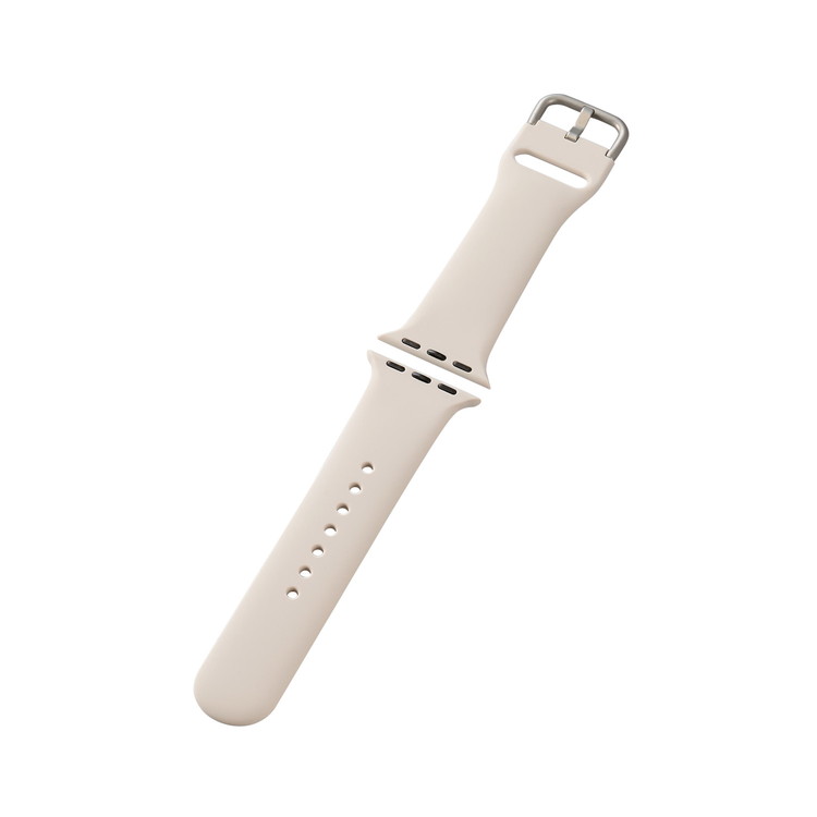 Apple Watch 42mm（Series 10）/41mm/40mm/38mm用 シリコンバンド AW-41BDSCWH （スターライト）の商品画像
