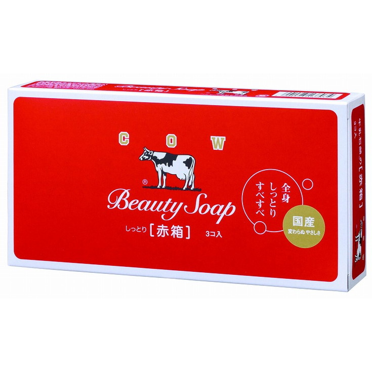 牛乳石鹸 カウブランド 赤箱 レギュラーサイズ 90g 3個入×4 カウブランド バスソープ、石鹸の商品画像