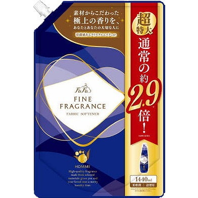 ファーファ ファーファ ファインフレグランス オム クリスタルムスクの香り 柔軟剤 詰替用 1440ml × 19個 FaFa FINE FRAGRANCE 柔軟剤の商品画像