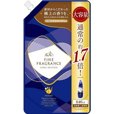 ファーファ ファーファ ファインフレグランス オム クリスタルムスクの香り 柔軟剤 大容量 詰替用 840ml × 15個 FaFa FINE FRAGRANCE 柔軟剤の商品画像