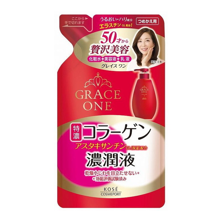 KOSE コーセー グレイスワン 濃潤液 つめかえ用 200mL×19 コーセーコスメポート GRACE ONE オールインワンスキンケアの商品画像