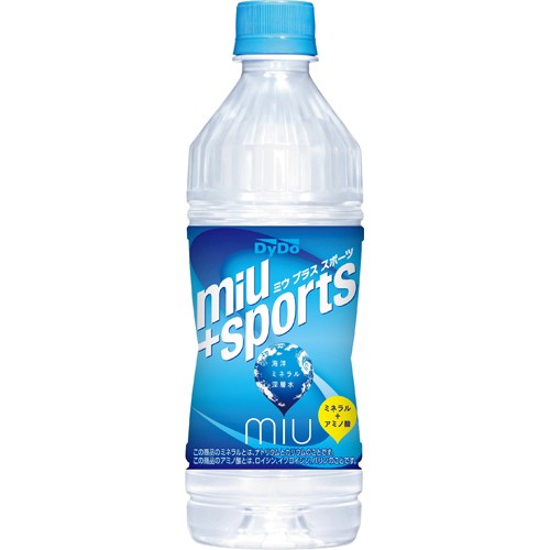 ダイドー miu ミウ プラススポーツ 500ml×24本 ペットボトル スポーツドリンクの商品画像