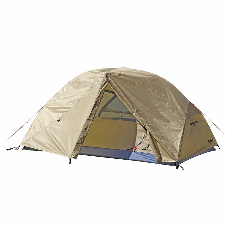 CAPTAIN STAG トレッカー アルミテント2UV（カーキ） ドーム型