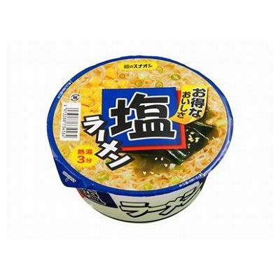 麺のスナオシ カップ 塩ラーメン × 12個の商品画像