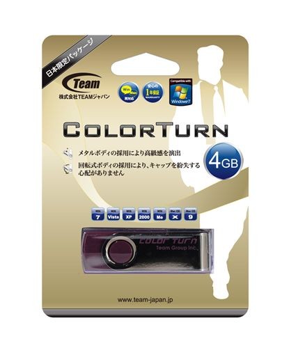 Team Group Color Turn E902 USB2.0 TG004GE902VX （4GB パープル） USBメモリの商品画像