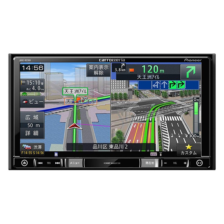carrozzeria 楽ナビ 型式 AVIC-RZ301 pioneer DVD再生 SDカード