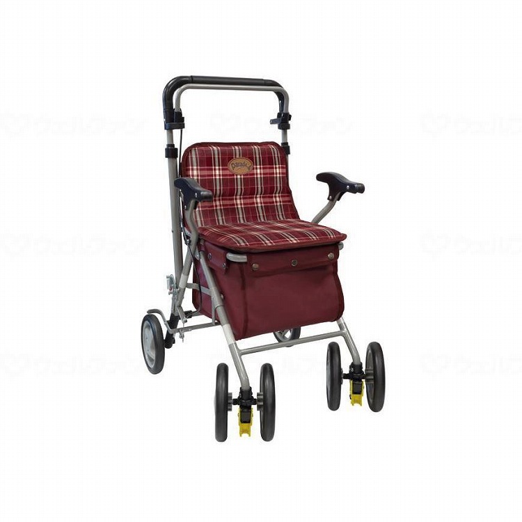 マキテック マキテック シルバーカー U字型 オアシス（花柄） シルバー