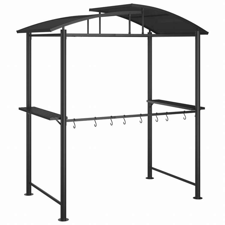 vidaXL BBQ беседка боковой полка имеется Anne тигр сиденье 210x114x230 cm стальной Home сад газонная трава сад уличный living оплата при получении не возможно 